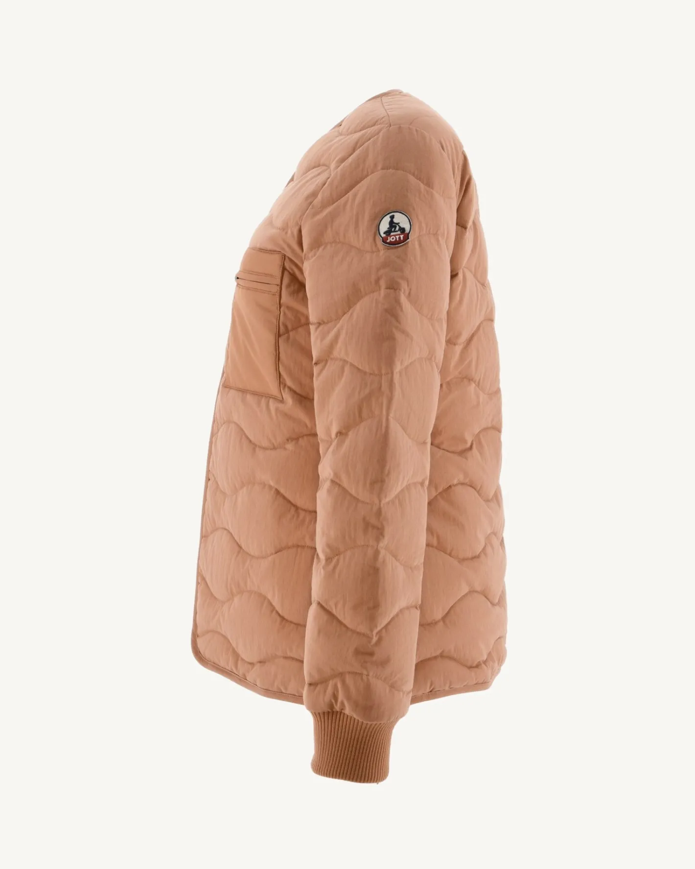 Donzen Jassen & Jacks-JOTT Veste Zippee Col V Camel Alexia 839 Camel