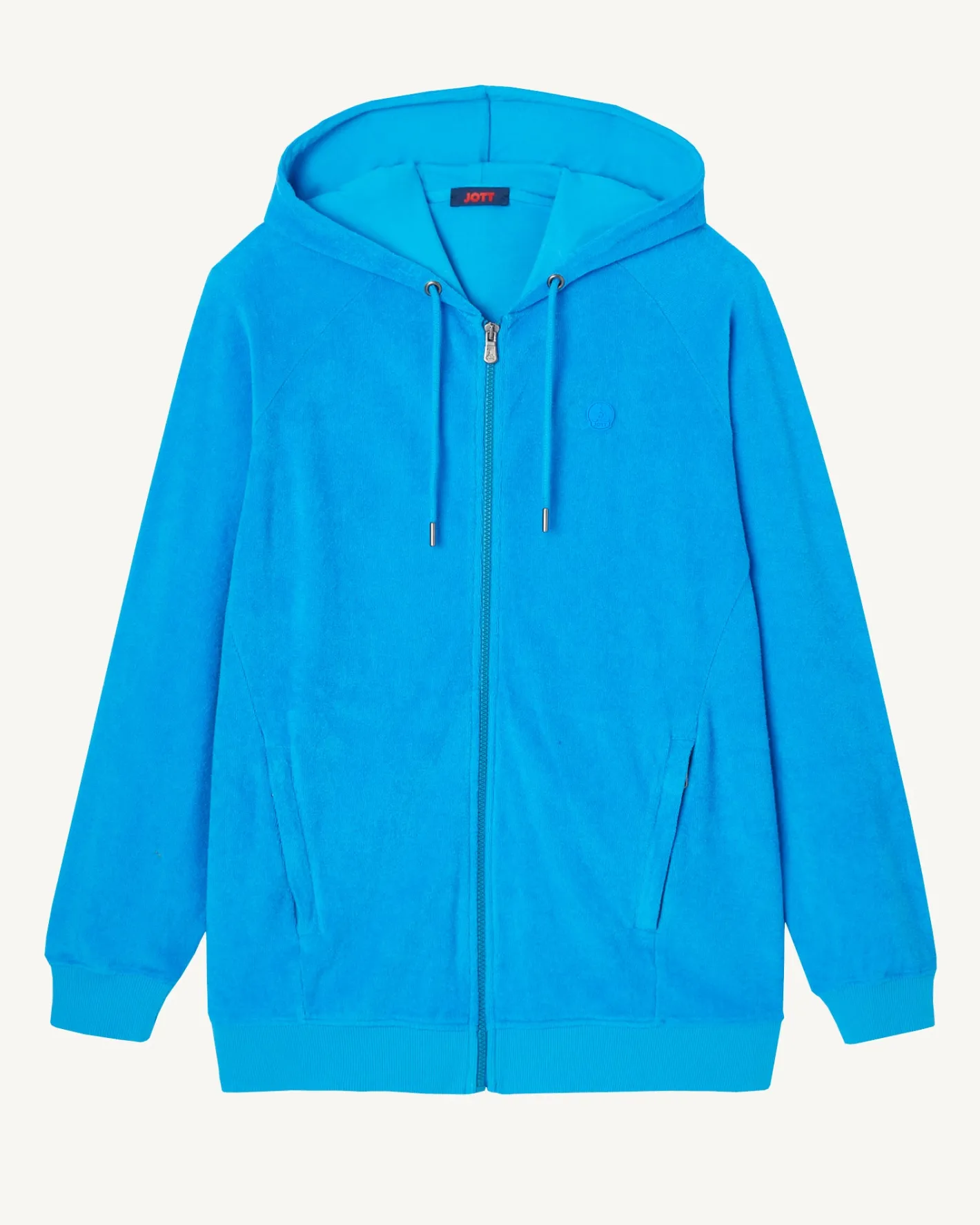 Kleding-JOTT Veste Zippee Eponge A Capuche Azur Nazare 183 Azure