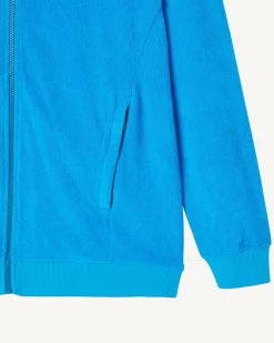 Kleding-JOTT Veste Zippee Eponge A Capuche Azur Nazare 183 Azure