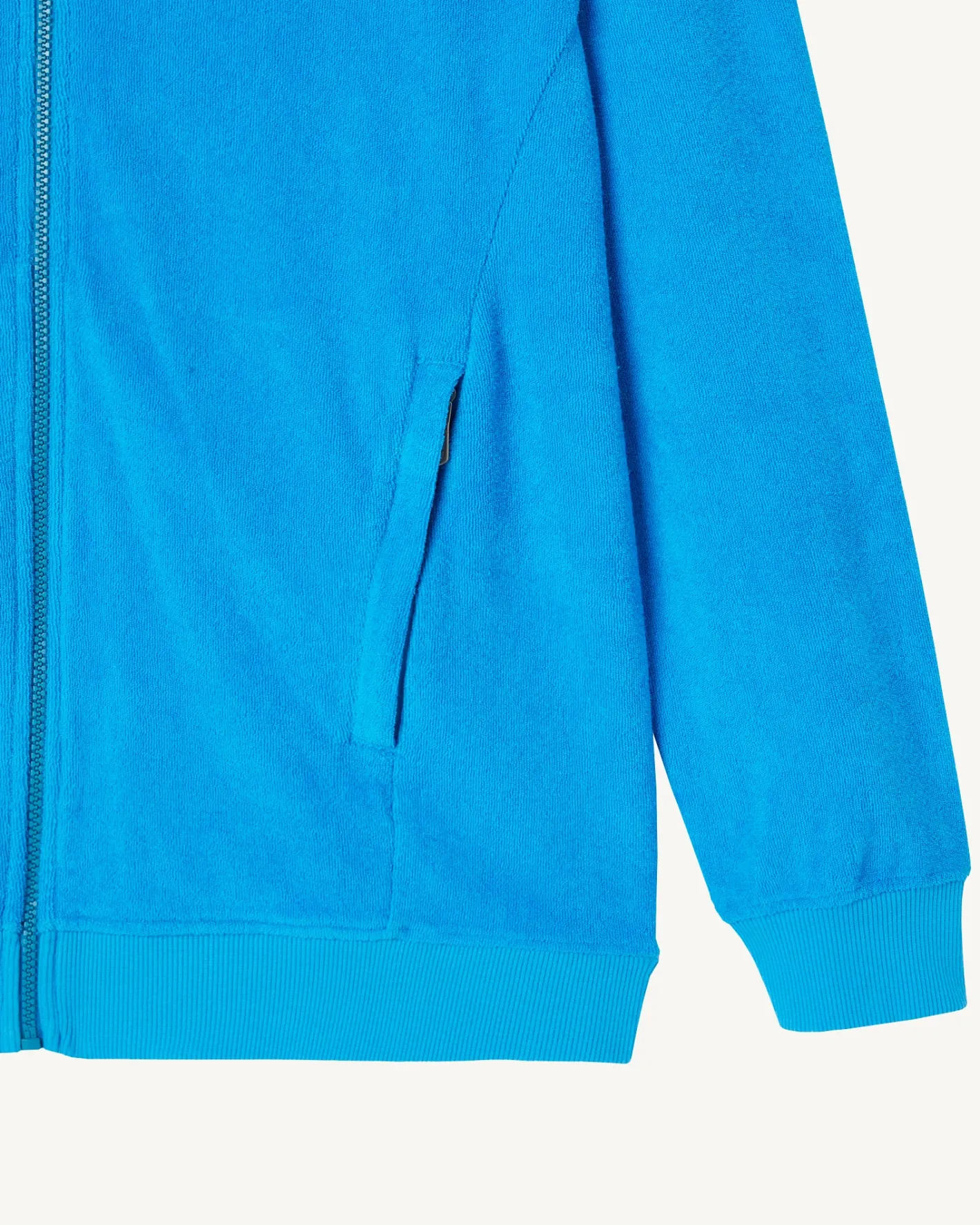 Kleding-JOTT Veste Zippee Eponge A Capuche Azur Nazare 183 Azure